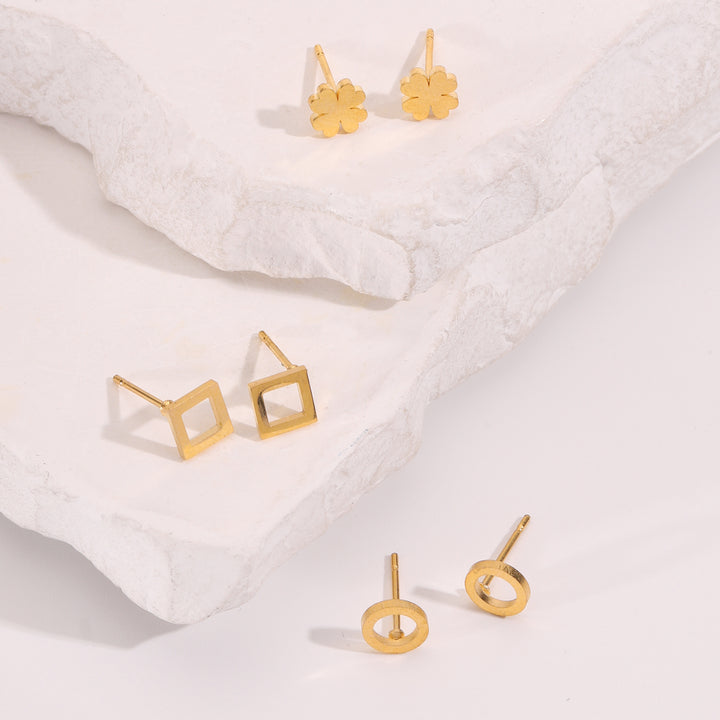 Geometry Mini Stud Earrings (Set of 3)
