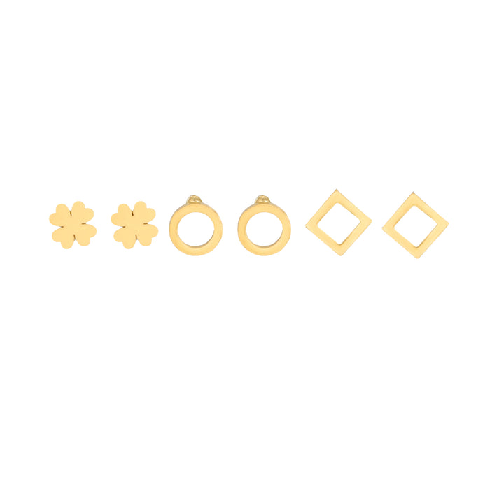 Geometry Mini Stud Earrings (Set of 3)