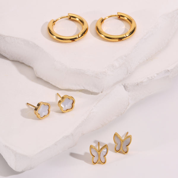 Flutter Bloom Earring Set of 3