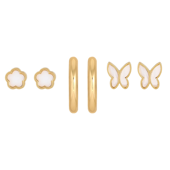Flutter Bloom Earring Set of 3