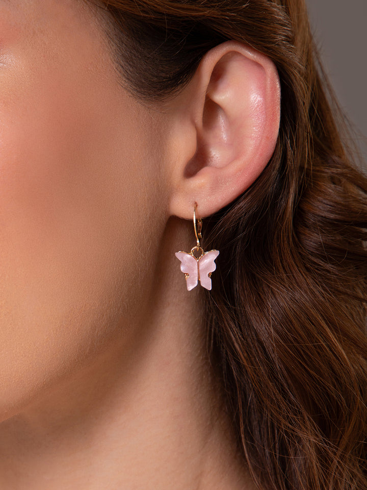 Set of 6 Butterfly Drop Earrings and Studs