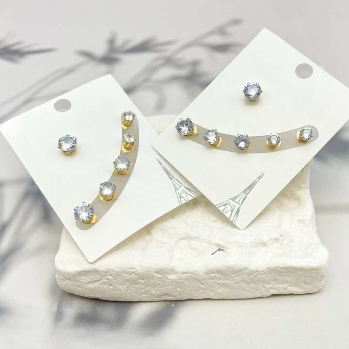 Crystal Arc Stud (Set Of 6)