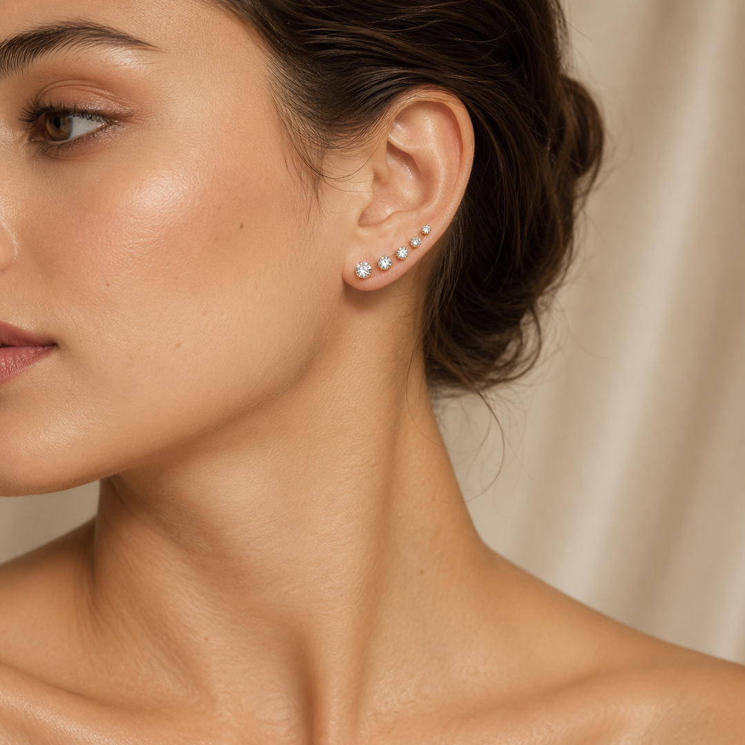 Crystal Arc Stud (Set Of 6)