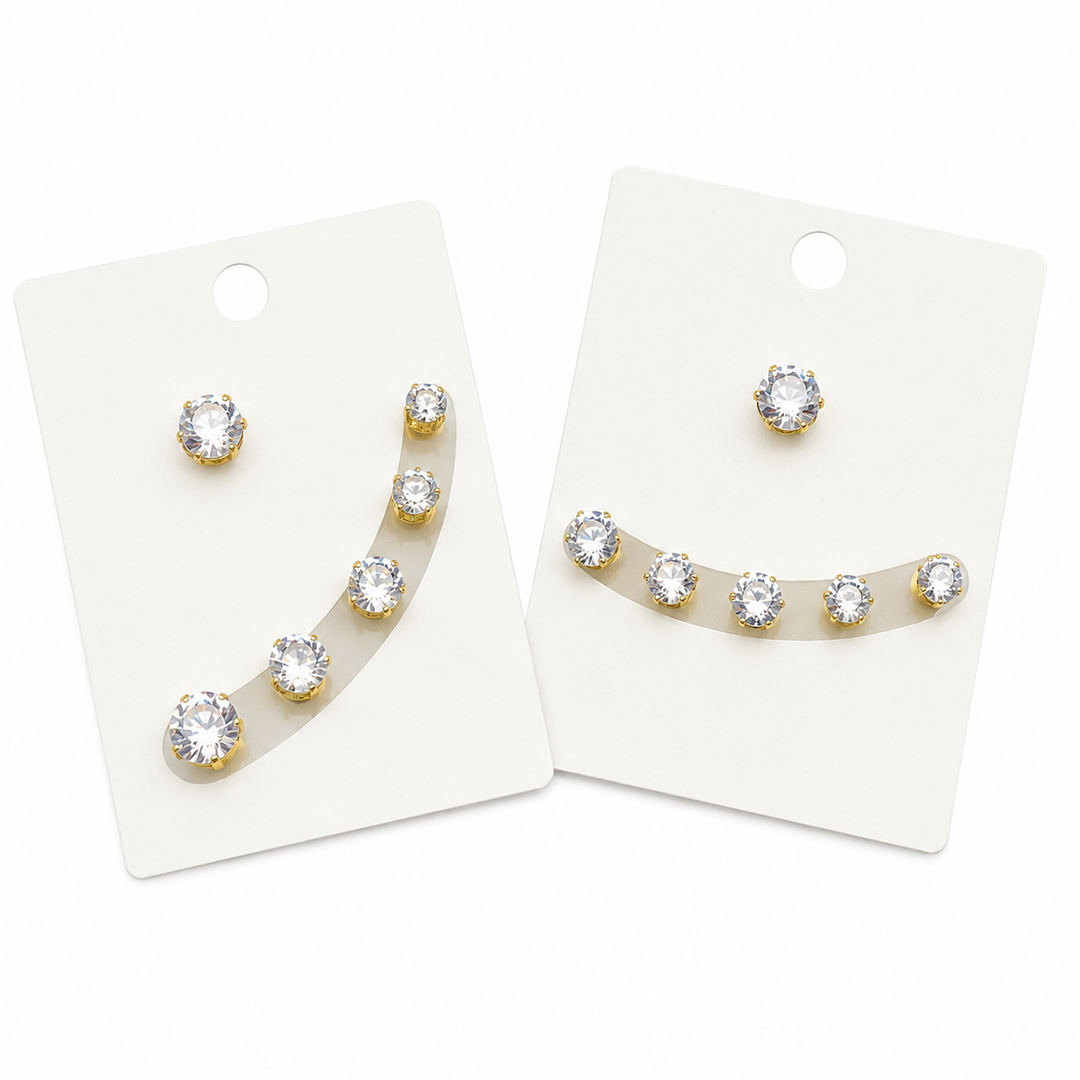 Crystal Arc Stud (Set Of 6)