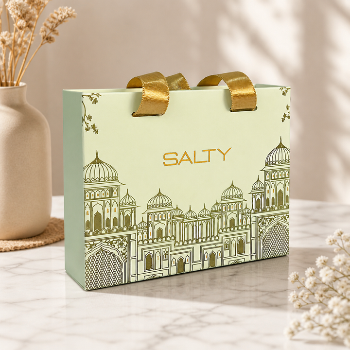 EMPTY-GOLDRIBBONBOX | Salty