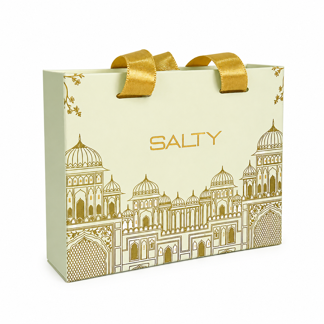 EMPTY-GOLDRIBBONBOX | Salty