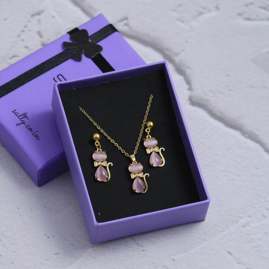 Web Of Beauty Earrings and Necklace Set - Salty Accessories