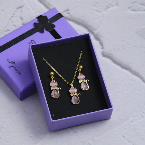 Web Of Beauty Earrings and Necklace Set