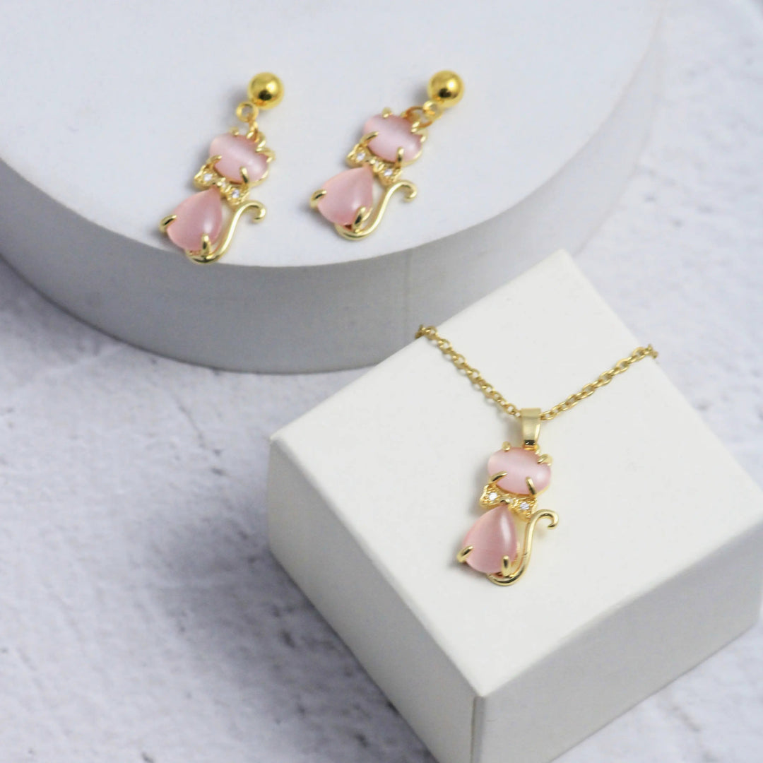 Web Of Beauty Earrings and Necklace Set - Salty Accessories