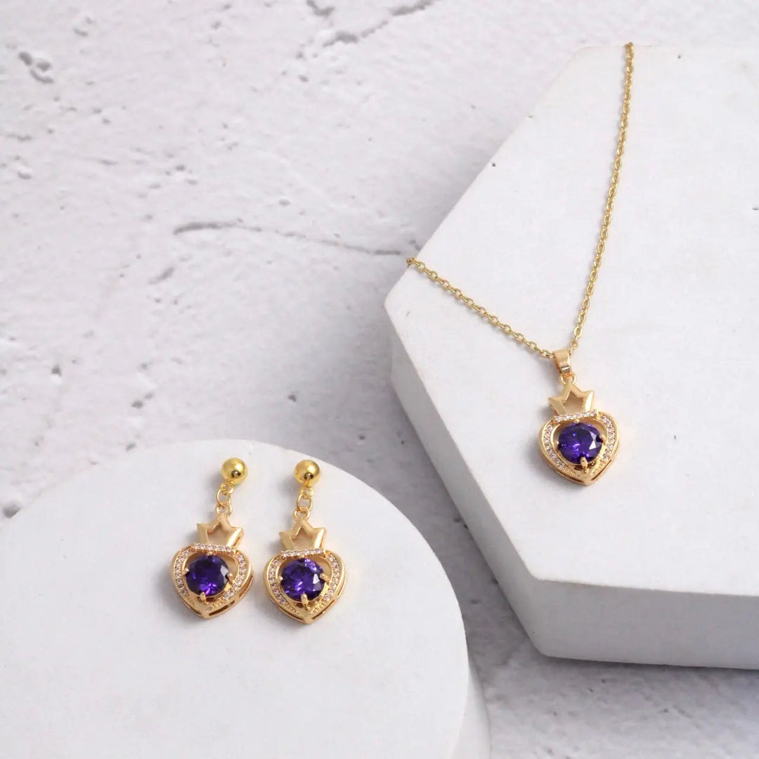 Blooming Beauty Earrings and Necklace Set - Salty Accessories