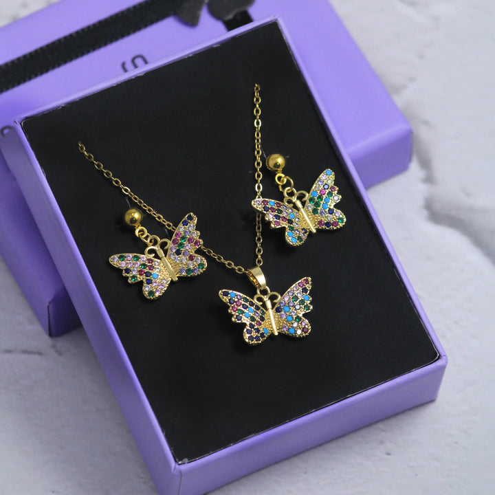 Enchanting Fly Earrings and Necklace Set - Salty Accessories