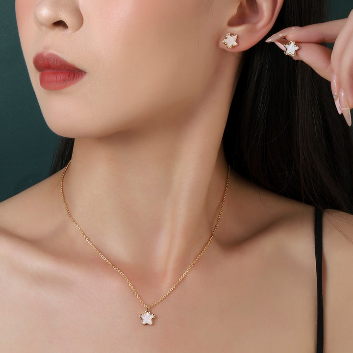Stellar Radiance Necklace and Earrings Set