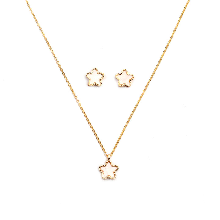 Stellar Radiance Necklace and Earrings Set - Salty Accessories