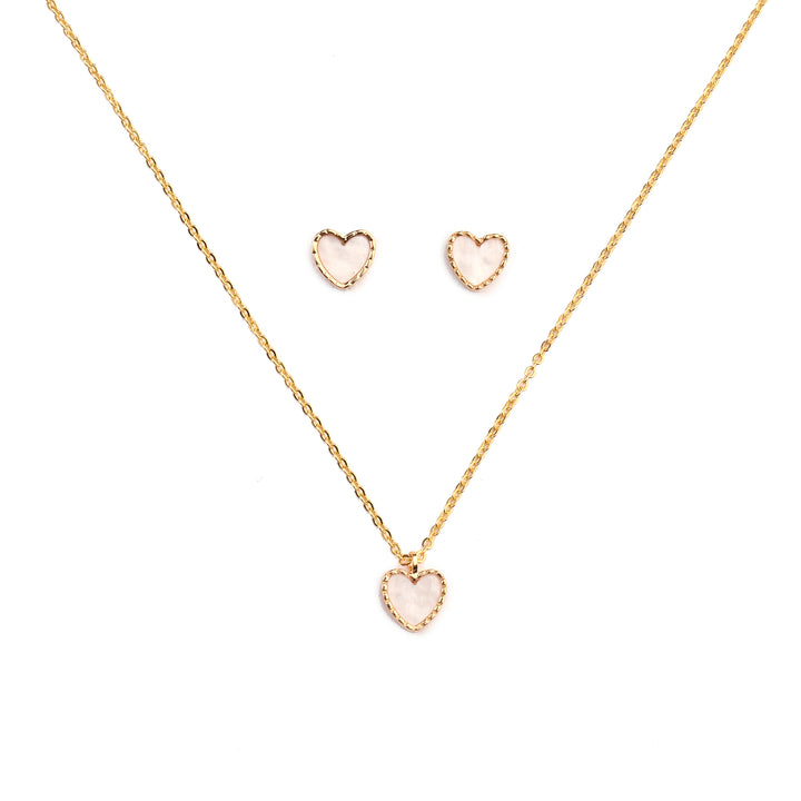 Dream Love Necklace and Earrings Set - Salty Accessories