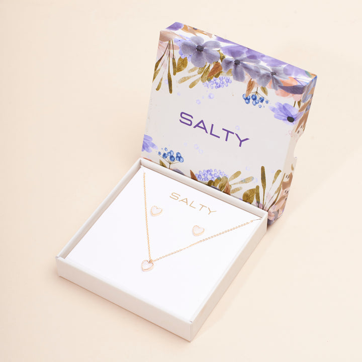 Dream Love Necklace and Earrings Set - Salty Accessories
