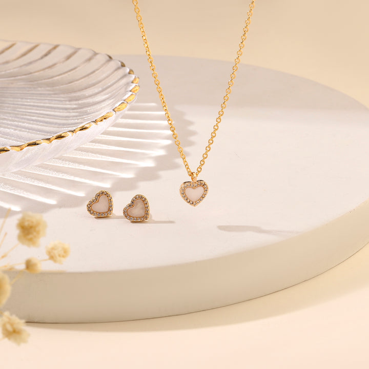 Heart's Desire Necklace and Earrings Set