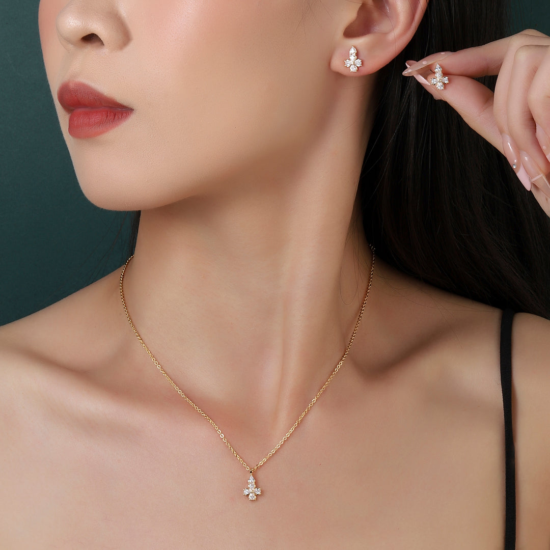 Petunia Grace Necklace and Earrings Set
