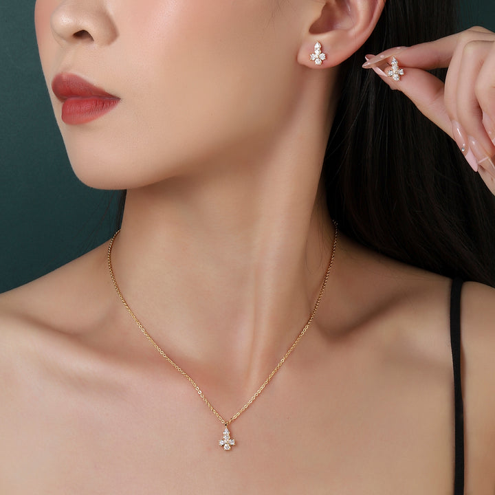 Petunia Grace Necklace and Earrings Set