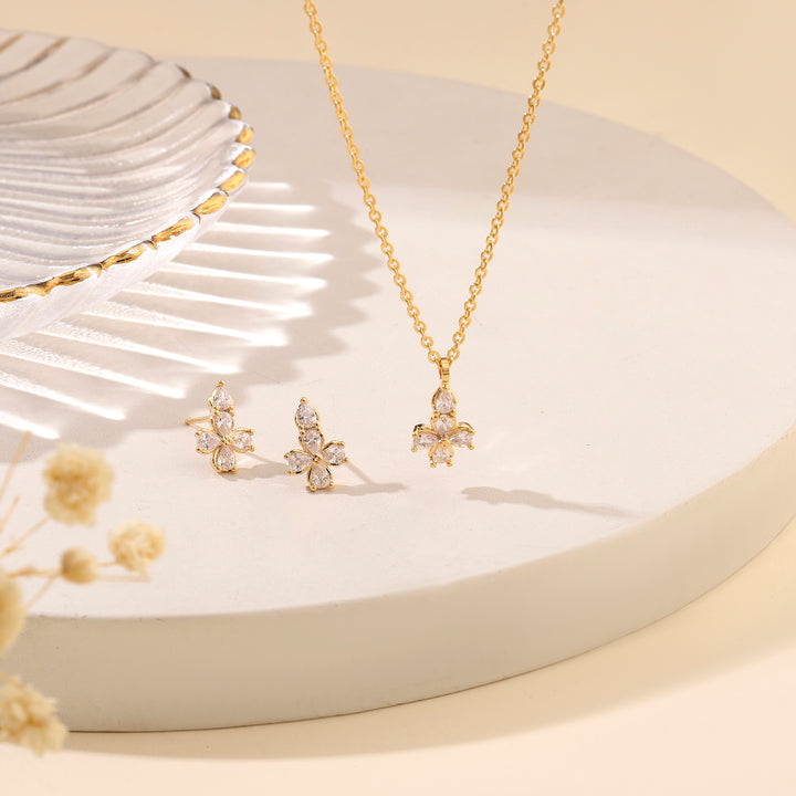 Petunia Grace Necklace and Earrings Set