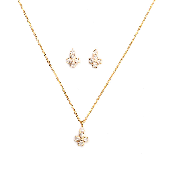 Petunia Grace Necklace and Earrings Set - Salty Accessories