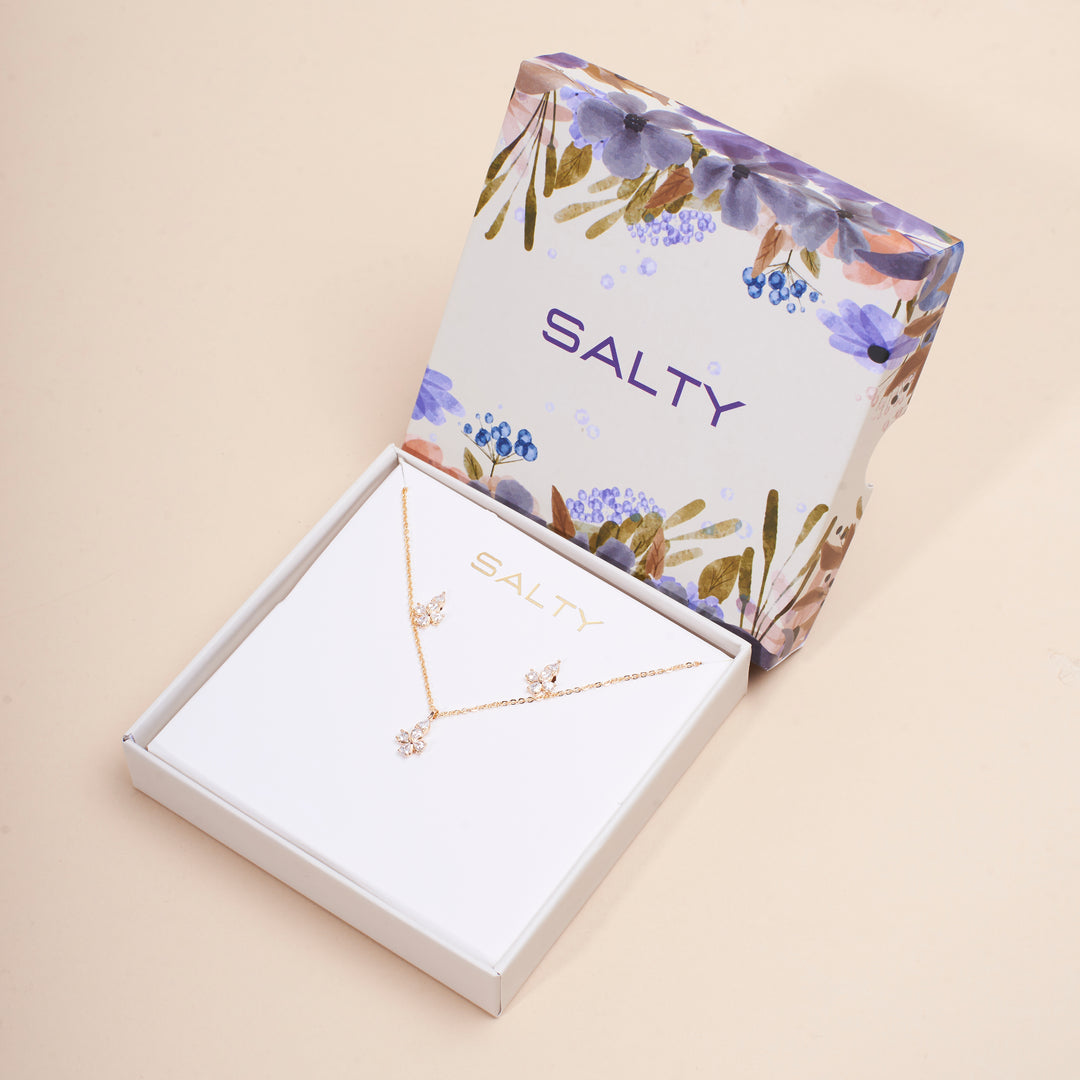 Petunia Grace Necklace and Earrings Set