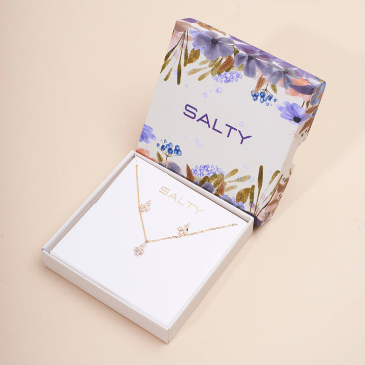 Petunia Grace Necklace and Earrings Set