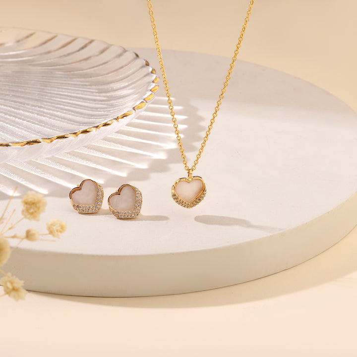 Precious Love Necklace and Earrings Set