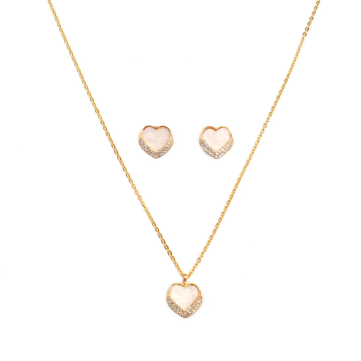 Precious Love Necklace and Earrings Set - Salty Accessories