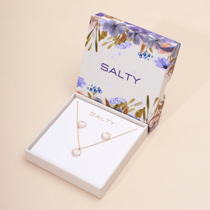 Precious Love Necklace and Earrings Set