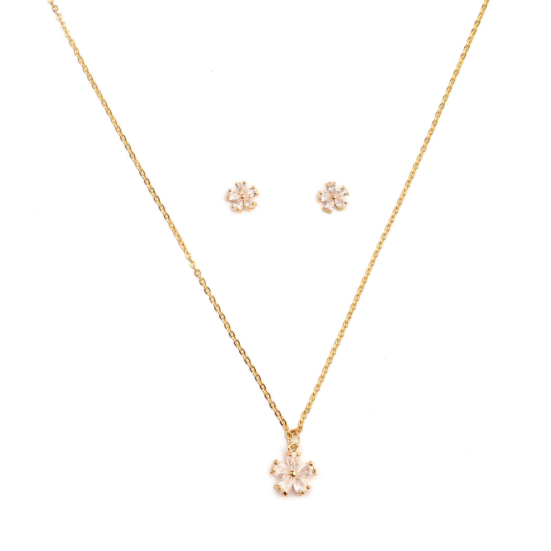 Flower Dream Necklace and Earrings Set
