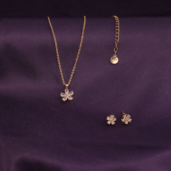 Flower Dream Necklace and Earrings Set