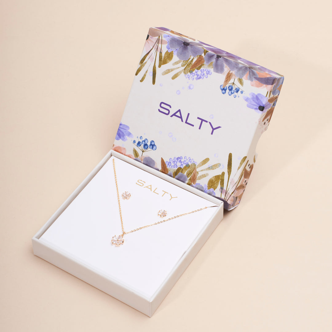 Flower Dream Necklace and Earrings Set