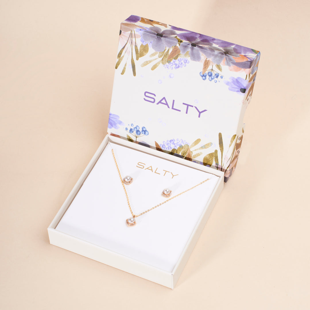 Pearl Dream Necklace and Earrings Set - Salty Accessories