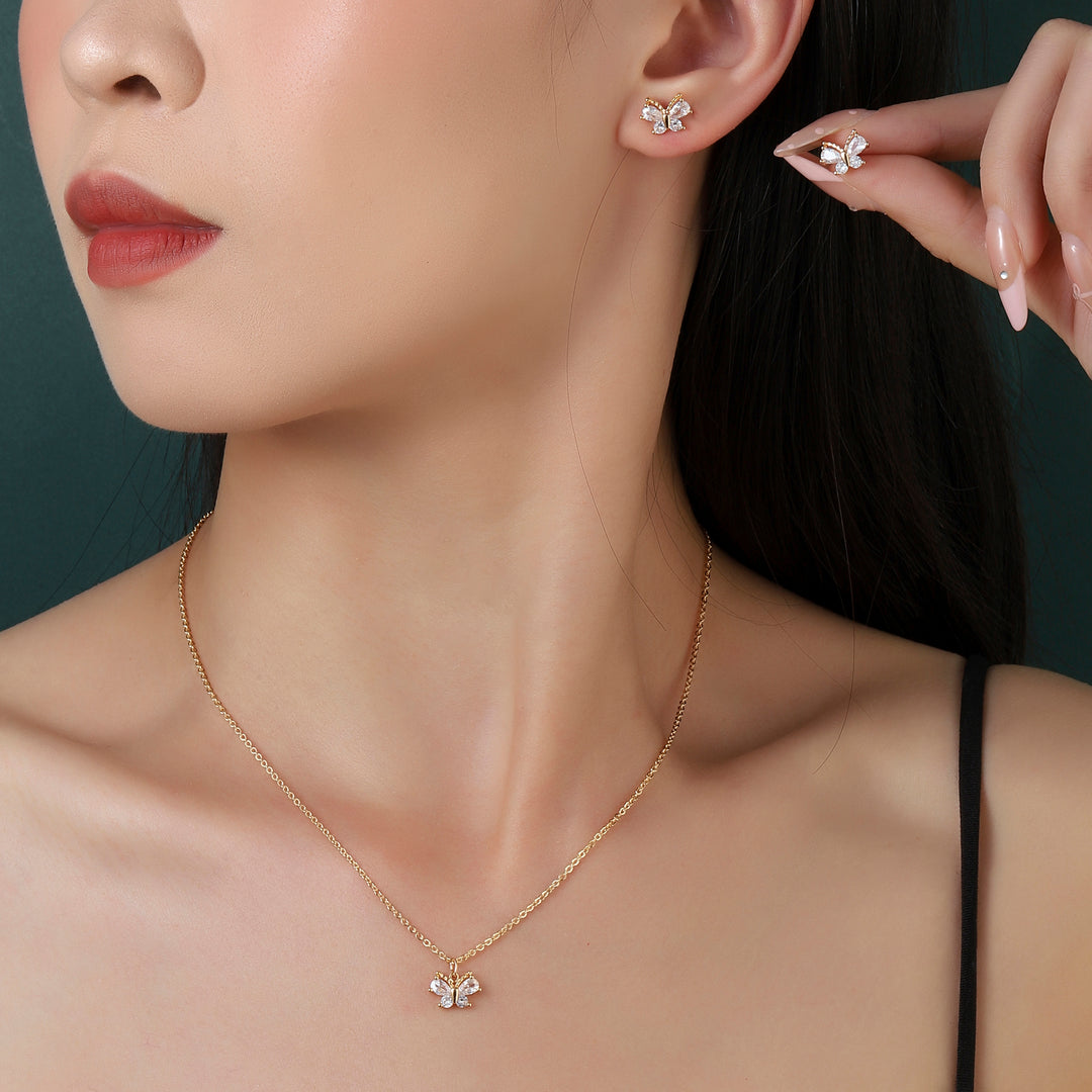 Crystal Fantasy Necklace and Earrings Set