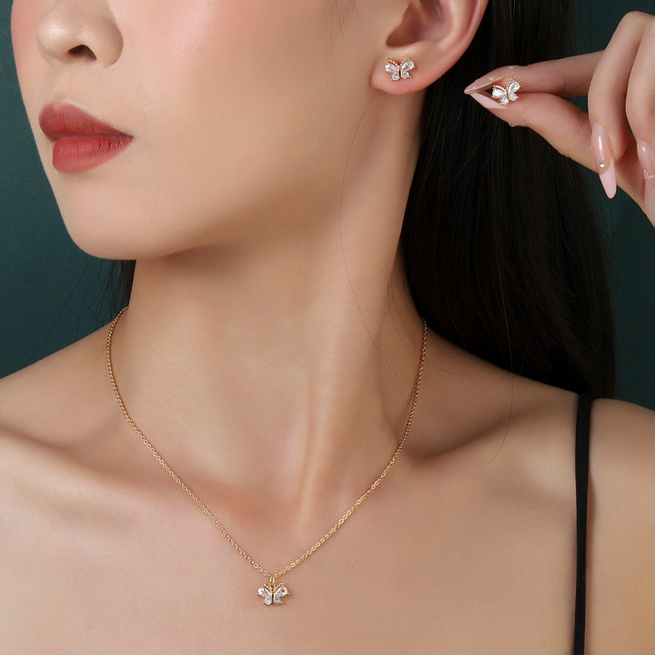Crystal Fantasy Necklace and Earrings Set