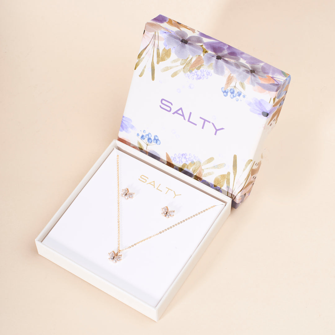 Crystal Fantasy Necklace and Earrings Set - Salty Accessories