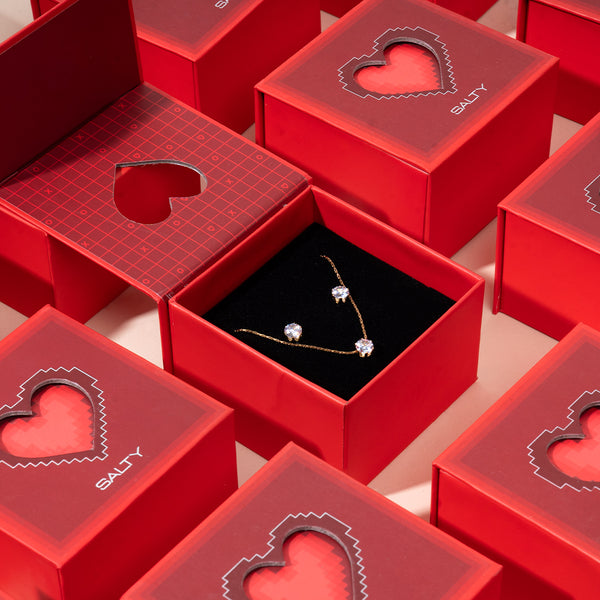 Midnight Orbit Necklace & Stud Set