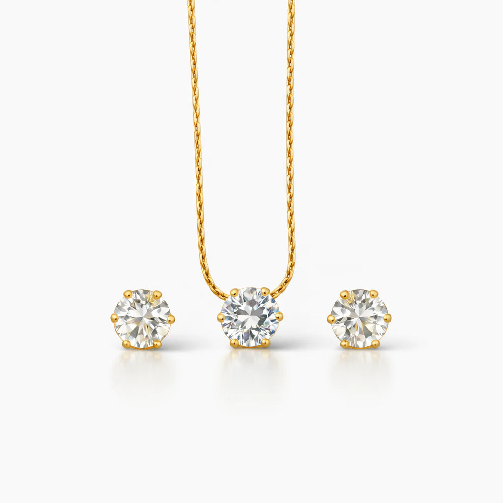 Midnight Orbit Necklace & Stud Set
