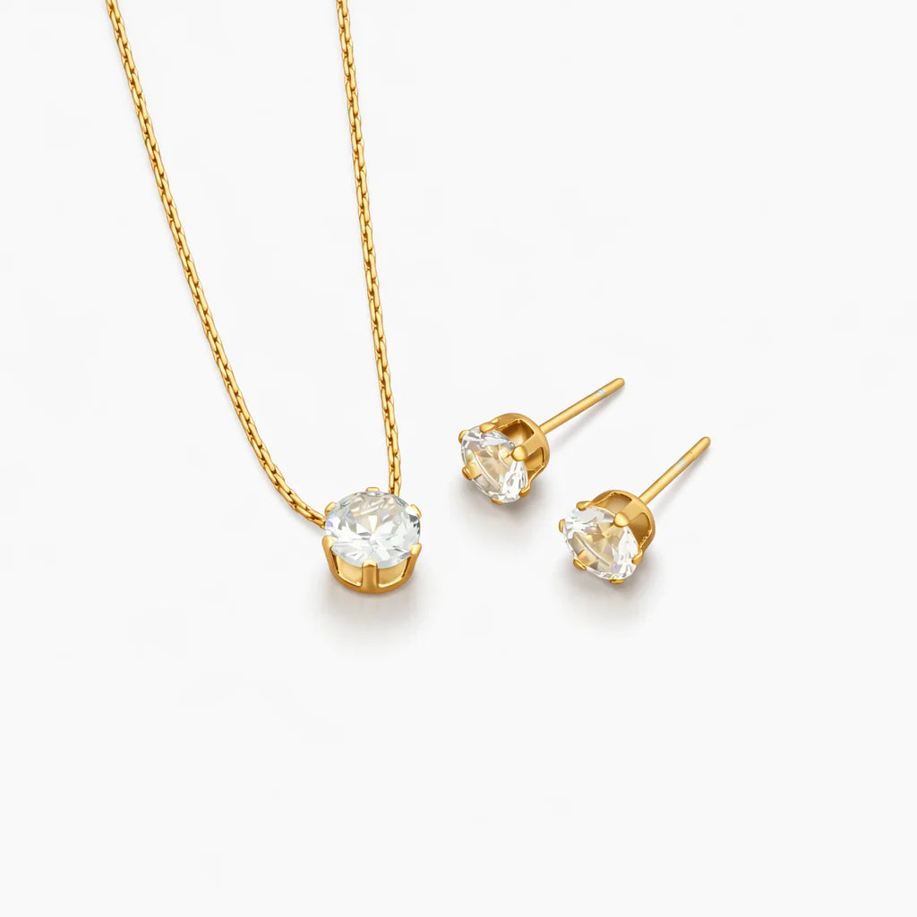 Midnight Orbit Necklace & Stud Set