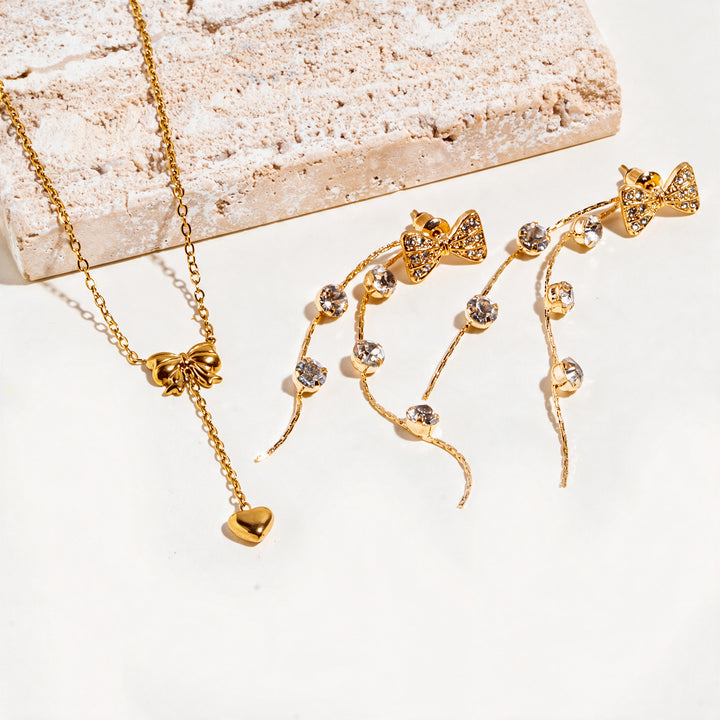 Jelly Flex Earrings And Necklace Set