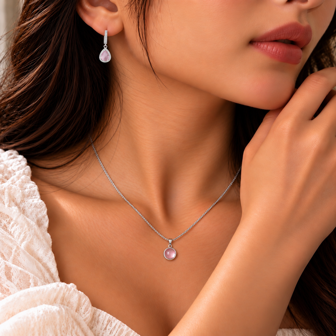 Sugar Muse Earrings And Necklace Set