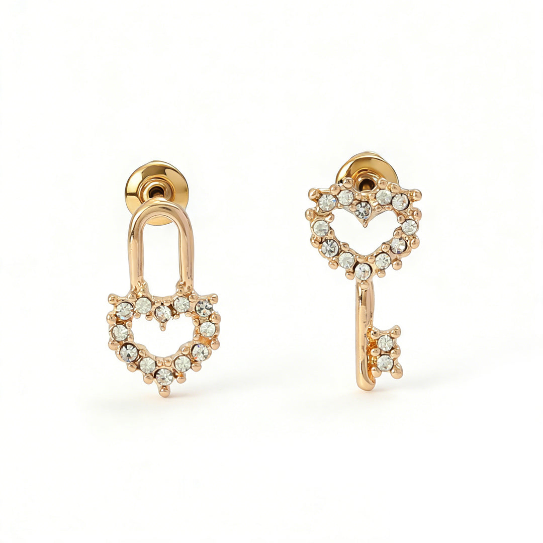 Romantic Lock & Key Earrings - Salty Accessories
