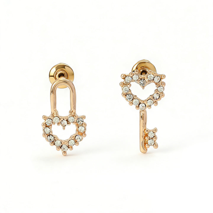Romantic Lock & Key Earrings - Salty Accessories