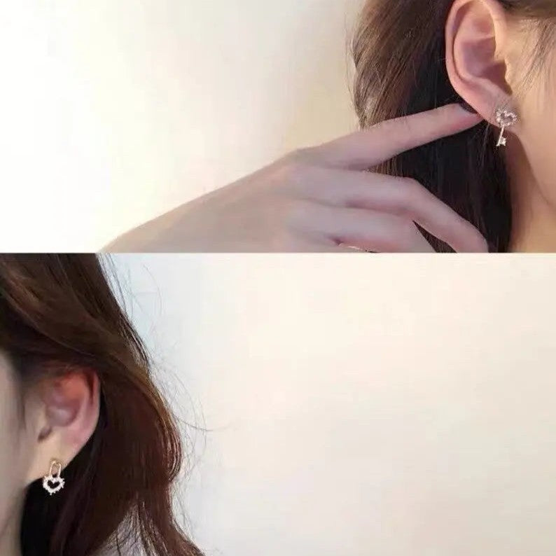 Romantic Lock & Key Earrings - Salty Accessories