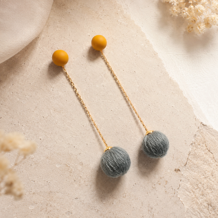 Winter Special Fur Tassel Earrings
