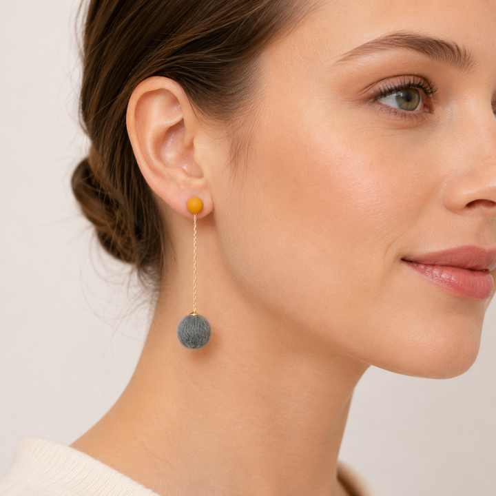 Winter Special Fur Tassel Earrings