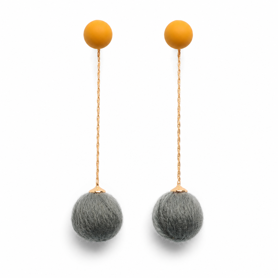 Winter Special Fur Tassel Earrings