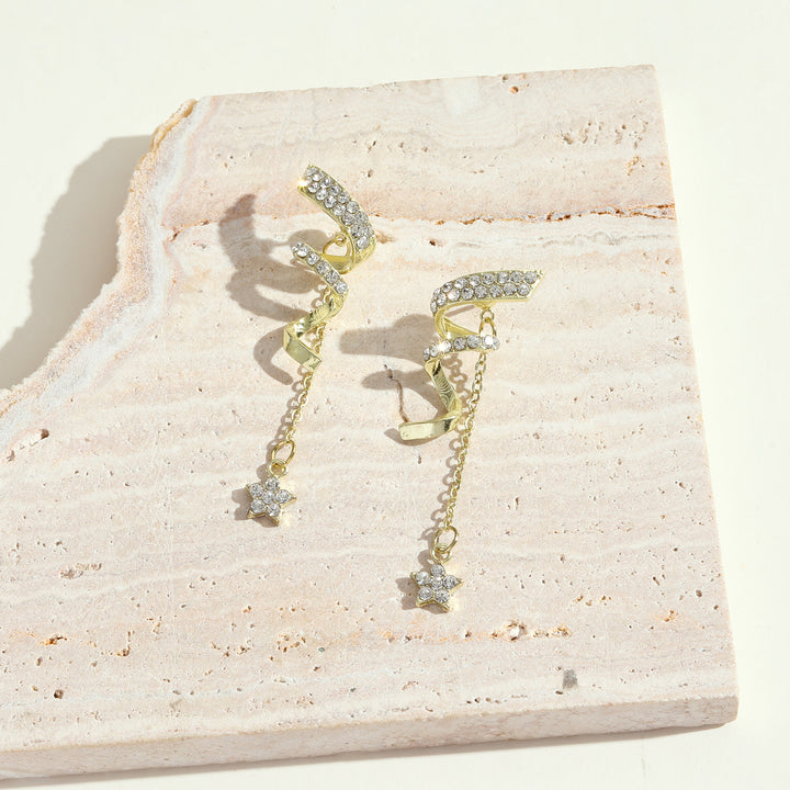 2-In-1 Spiral Wind Chime Earrings - Salty Accessories