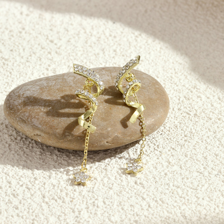 2-In-1 Spiral Wind Chime Earrings - Salty Accessories