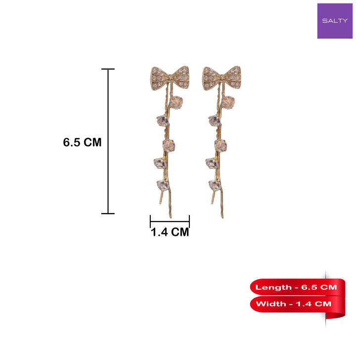 Lusty Bow Tassel Earrings